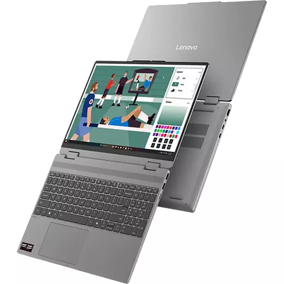 Laptop 15,3" Lenovo IdeaPad 5 2-in-1 15AHP11, Luna Grey, AMD Ryzen 5 230, 16GB/512GB, Fără SO, 2 image