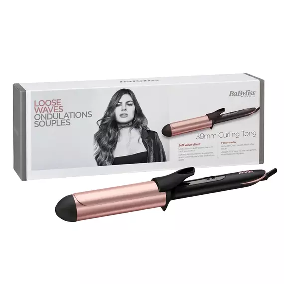 Ondulator de păr BaByliss Rose Quartz C453E, Negru | Roz, 2 image