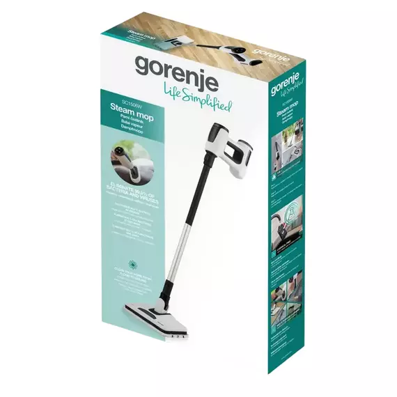 Aparat de curățat cu abur Gorenje SC1506W, Alb, 6 image