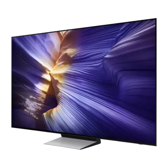 55" OLED SMART TV Samsung QE55S90FAEXUA, 3840x2160 4K UHD, Tizen, Negru, 4 image