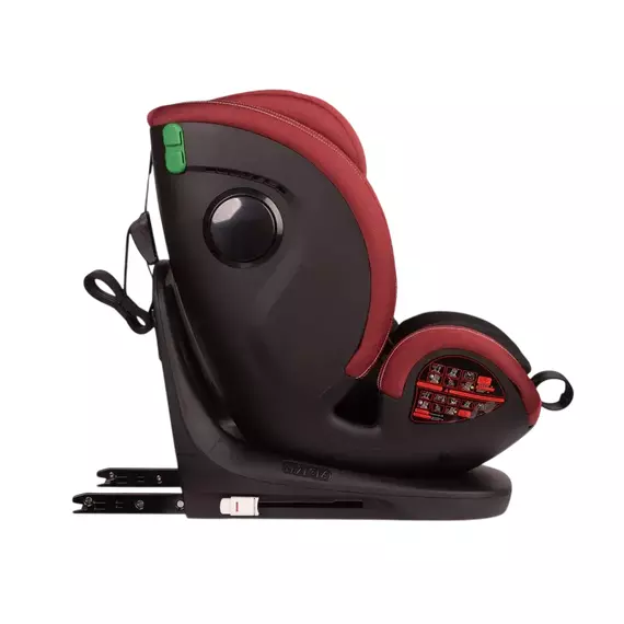 Scaun auto Caretero Securo, Grupa 0+/1/2/3 (0-36 kg), Bordo, 8 image