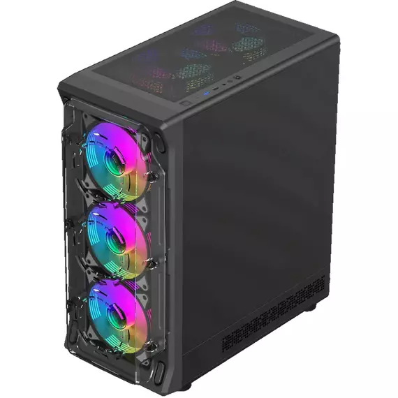 Carcasă PC Gamemax Starlight 2 AB, Midi-Tower, Fără PSU, Negru, 6 image