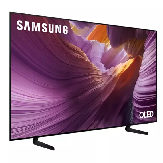 65" OLED SMART TV Samsung QE65S85FAEXUA, 3840x2160 4K UHD, Tizen, Negru, 2 image