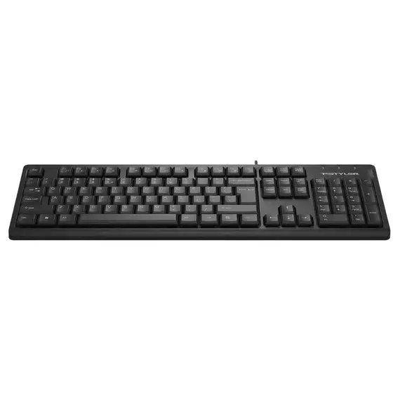 Keyboard A4Tech FK12, Fstyler FN Multimedia Wired Keyboard ( US+RU+RO ), Black, 5 image