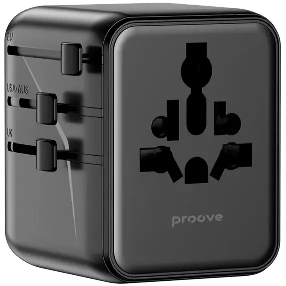 Travel Adapter Proove Trip, 25W, Black, 8 image