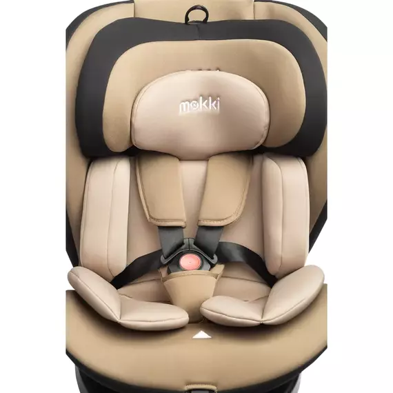 Scaun auto Caretero Mokki i-Size, Grupa 0+/1/2/3 (0-36 kg), Bej, 5 image