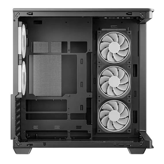 Case ATX Deepcool CG590U 5F, w/o PSU,3x120side 2x120rear ARGB PWM, 2xUSB3.0, 1xTypeC, Curved-Glass P, 7 image