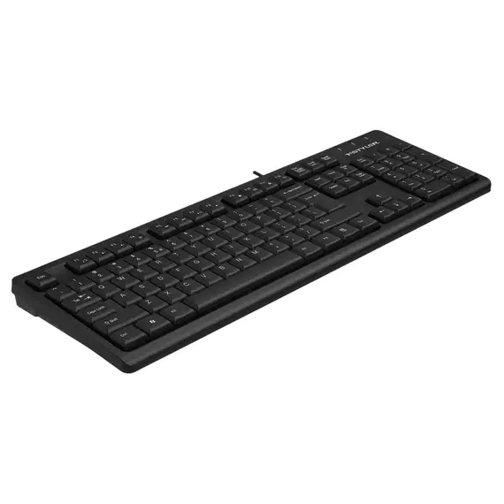 Keyboard A4Tech FK12, Fstyler FN Multimedia Wired Keyboard ( US+RU+RO ), Black, 4 image