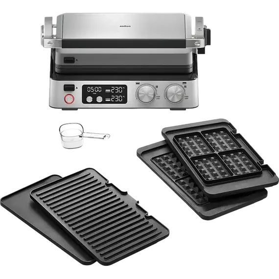 Grătar electric Braun CG 7044, 2000W, Negru | Oţel inoxidabil, 5 image
