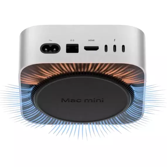 Sistem Desktop PC Apple Mac mini A3238, Mac mini, M4 with 10-core CPU and 10-core GPU, 16GB/256GB, M4 10-core GPU, macOS Sequoia, 2 image