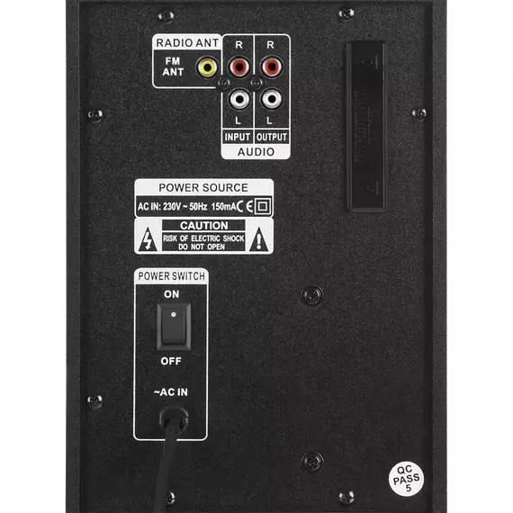 Sistem audio 2.1 CH SVEN MS-1821, Negru, 5 image
