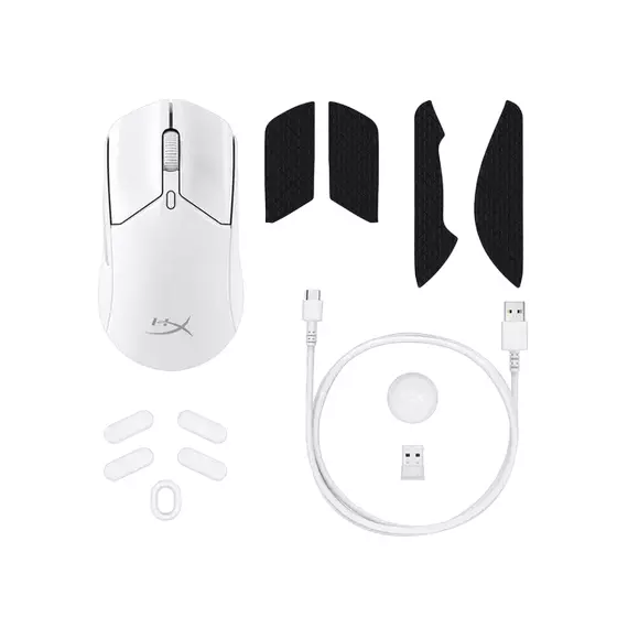 Gaming Mouse HyperX Pulsefire Haste 2 Wireless, Alb, 8 image