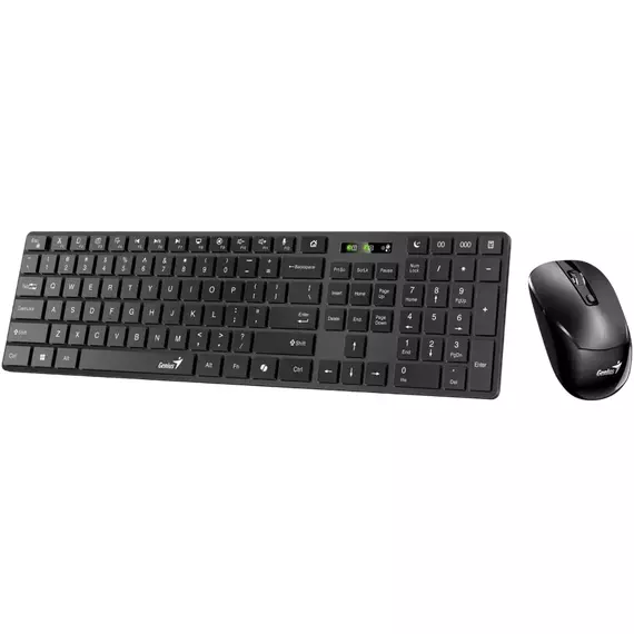 Set Tastatură + Mouse Genius SlimStar 8250, Fără fir, Negru, 7 image