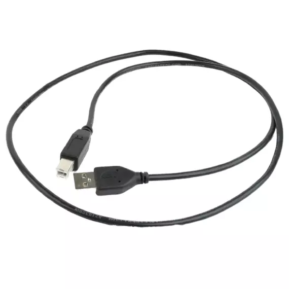Adaptor USB Cablexpert CCP-USB2-AMBM-1M, USB Type-A/USB Type-B, 1m, Negru, 2 image