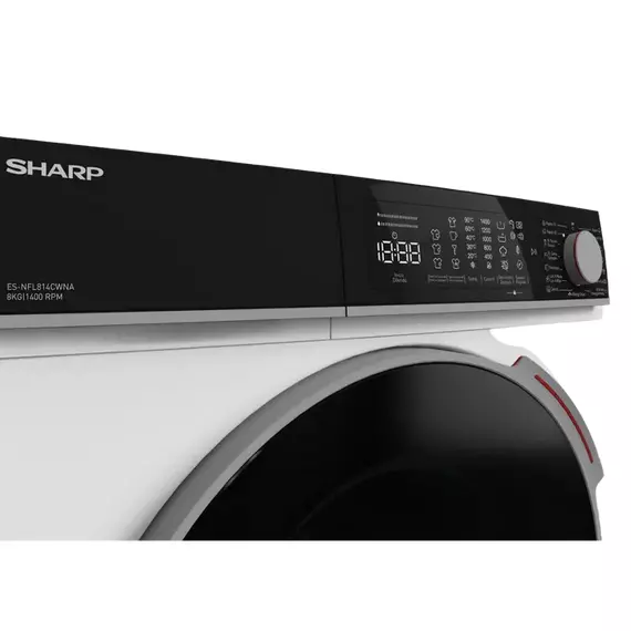 Mașină de spălat Sharp ES-NFL814CWNA-EE, 8kg, Alb, 6 image