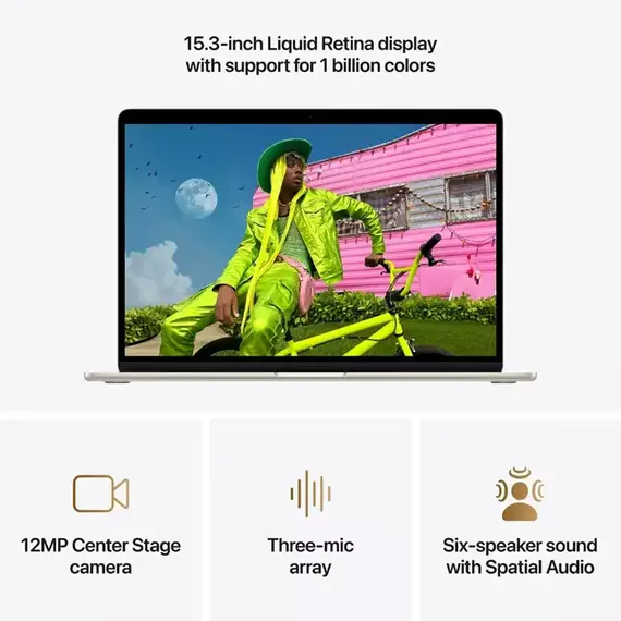 NB Apple MacBook Air 15.3" Z1LT001DW Starlight (M5 16Gb 512Gb) 70W charger, 4 image