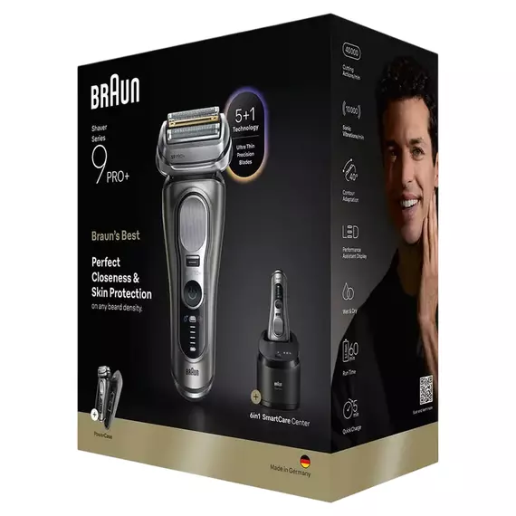 Aparat de ras electric Braun Series 9 Pro+ 9675cc, Argintiu, 2 image