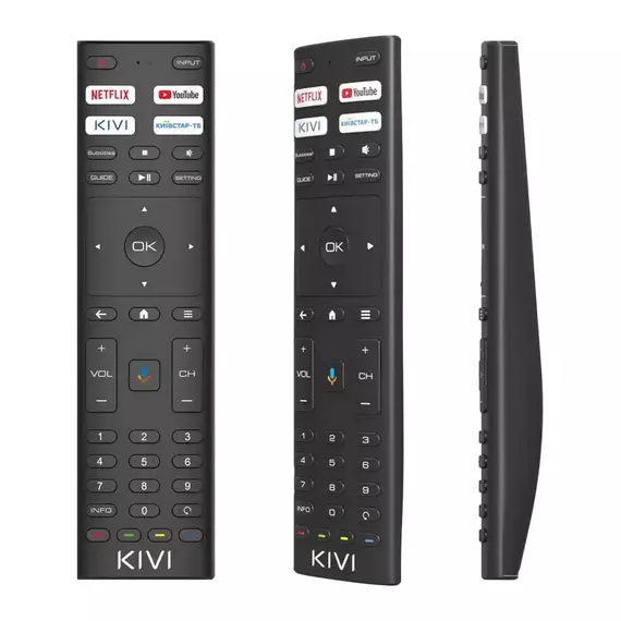 55" LED SMART TV KIVI 55U7000MB, QLED, 4K UHD, Android TV, Black, 4 image