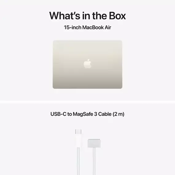 NB Apple MacBook Air 15.3" Z1LT001DW Starlight (M5 16Gb 512Gb) 70W charger, 6 image