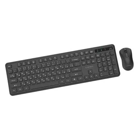 Wireless Keyboard & Mouse Gembird Slim Pro Business KBS-WPS-01-CYRL, Chocolate, 1200dpi, 3 buttons,, 4 image