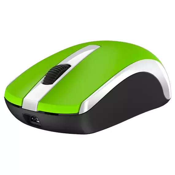 Mouse Wireless Genius ECO-8100, Verde, 3 image