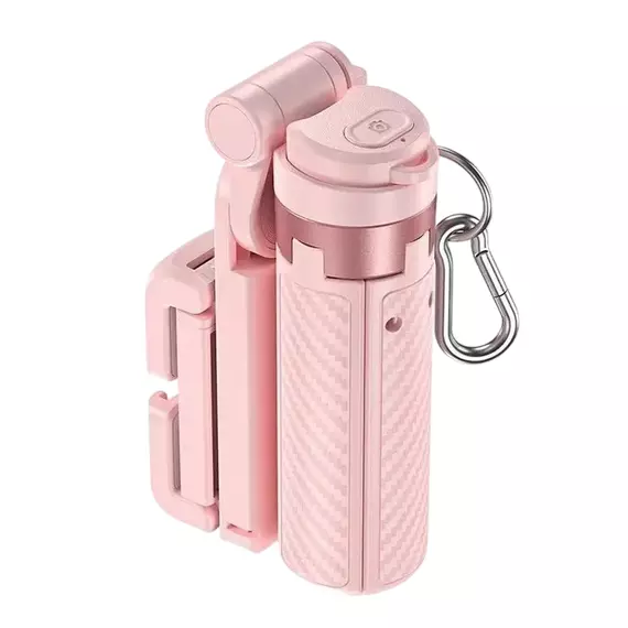 Tripod & Selfie Stick Portable XO SS29 (64cm), Pink, 5 image