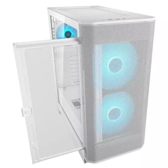 Case EATX Cougar Airface FLO RGB w/o PSU, 2x180mm, 1x120mm, ARGB PWM, TG,  Front Mesh, 2xUSB3.0 1xUS, 2 image