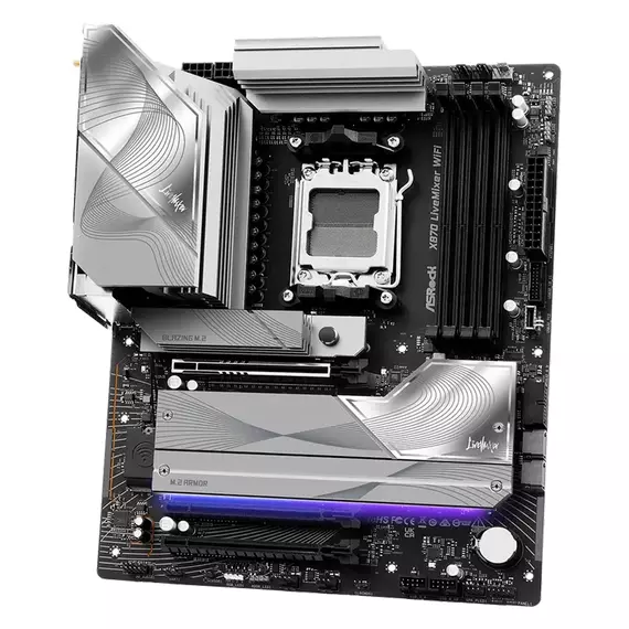 Placă de bază ASRock X870 LIVEMIXER WIFI, AM5, AMD X870, ATX, 4 image