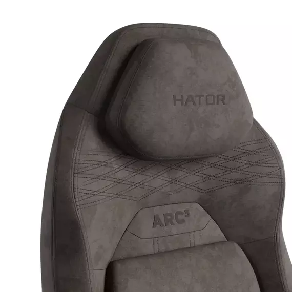 Scaun Gaming HATOR Arc 3 L, Velur, Milk Shake, 2 image