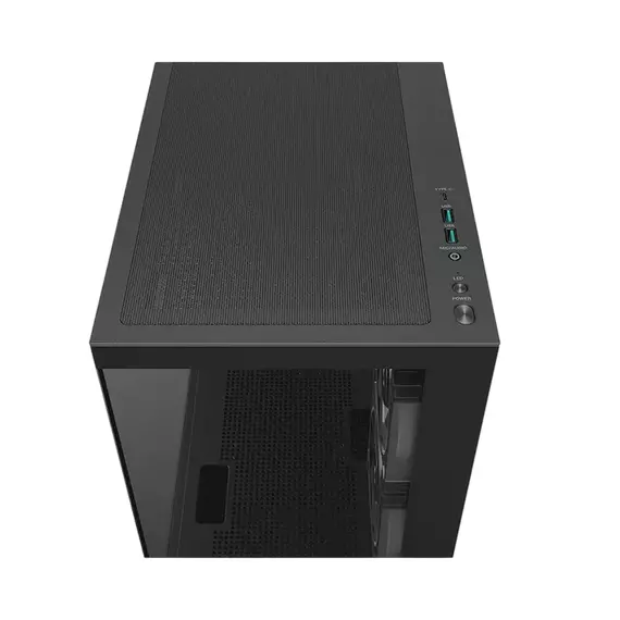 Carcasă PC Deepcool CG380 3F, Mini-Tower, Fără PSU, Negru, 5 image