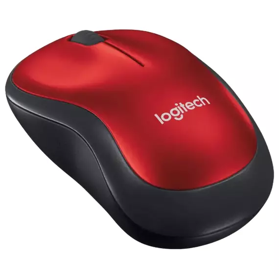 Mouse Wireless Logitech M185, Roșu, 3 image