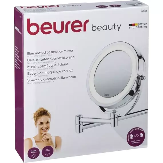 Oglindă cosmetică Beurer BS59, Oțel inoxidabil, 2 image