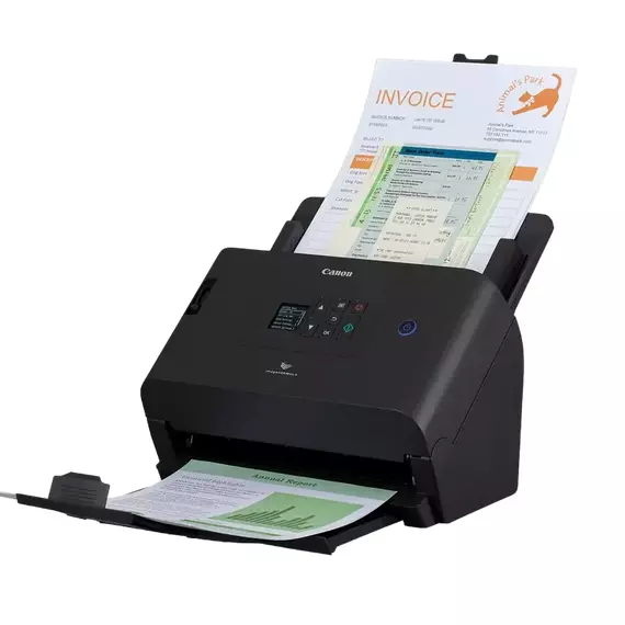 Scaner de documente cu alimentare automată Canon imageFORMULA DR-S250N, A4, Negru, 8 image
