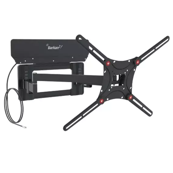 Wall Mount Barkan ''VTM464L'' Black 13"-90" Full Motion, max.60kg, VESA mm: up to 600x400mm, 4 image