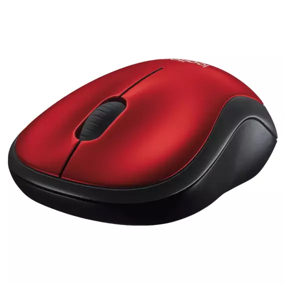 Mouse Wireless Logitech M185, Roșu, 2 image