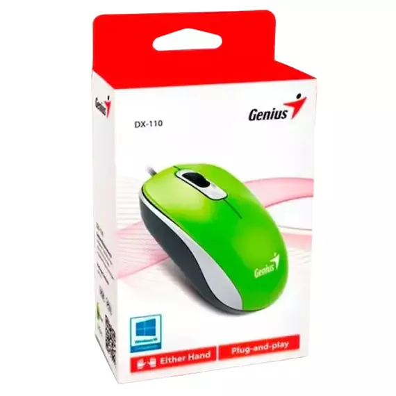 Mouse Genius DX-110, Verde, 4 image