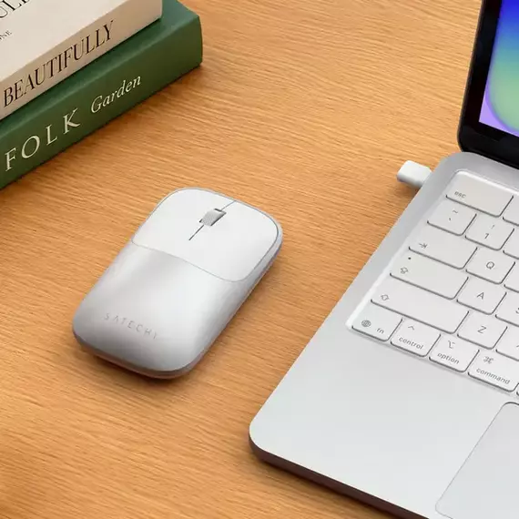 Wireless Mouse Satechi Slim EX, 3 buttons, Ambidextrous, Rechargeable, Bluetooth 5.0, Silver, 6 image