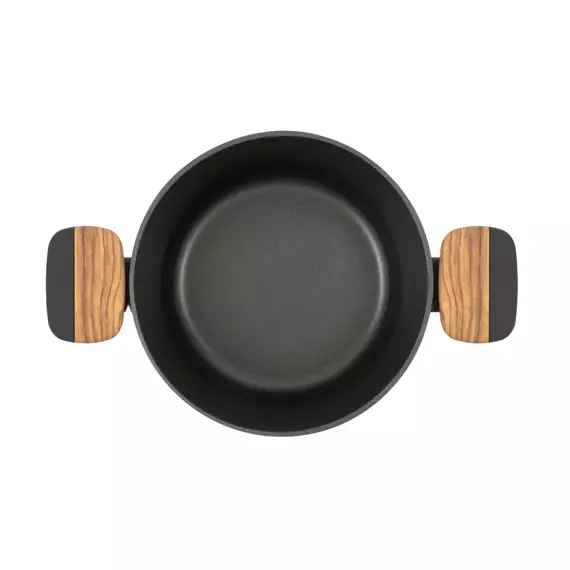 Cratiță RESTO 93187, 2.6L, 20cm, Negru, Maro, 4 image