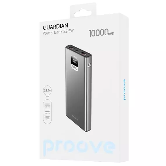 Acumulator extern Proove Guardian, 10000mAh, Gri, 2 image