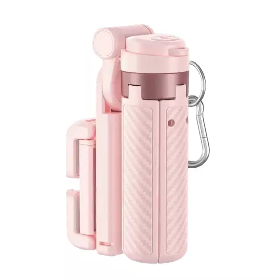 Tripod & Selfie Stick Portable XO SS29 (64cm), Pink, 7 image