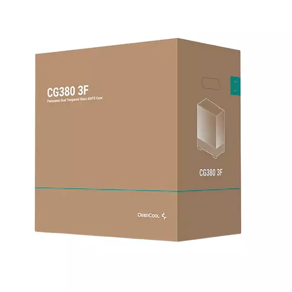 Carcasă PC Deepcool CG380 3F, Mini-Tower, Fără PSU, Negru, 6 image
