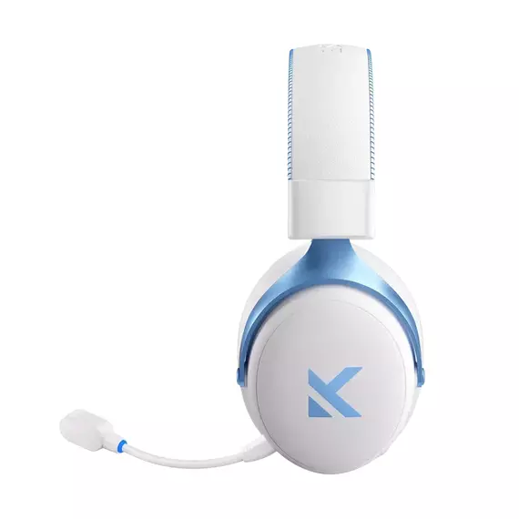 Căști gaming MCHOSE V9 Pro, Fără fir/Cu fir, Sky White, 5 image