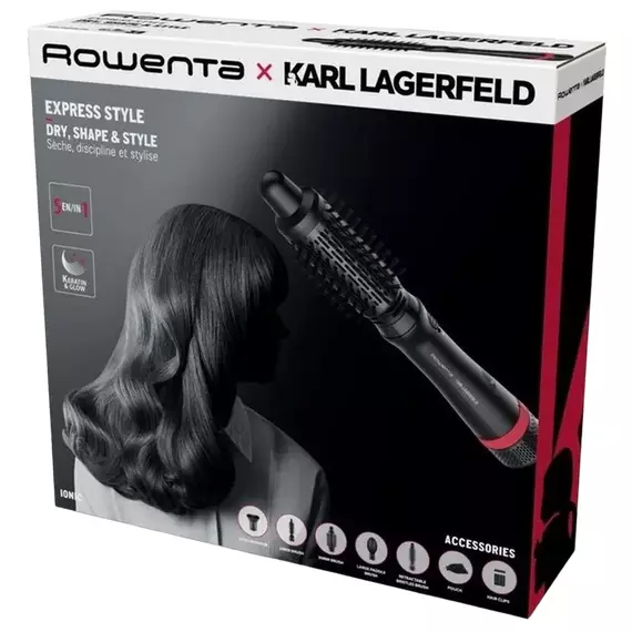 Uscător de păr-perie Rowenta CF635LF0, 800W, Negru, 5 image