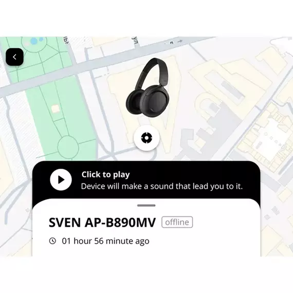 Căști SVEN AP-B890MV, Negru, 5 image
