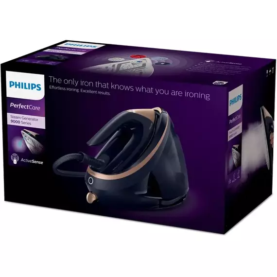 Fier de călcat cu generator de abur Philips PSG9050/20, 3100W, Albastru | Bronz, 6 image