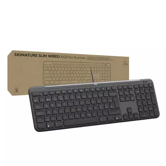 Tastatură Logitech Signature Slim K620 for Business, Cu fir, Negru, 6 image
