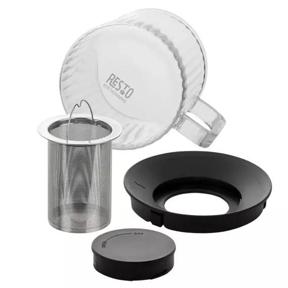 Ceainic cu infuzor RESTO 90517, 1L, Negru, 7 image