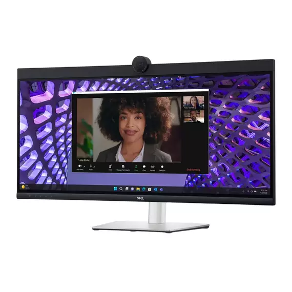 34" Monitor DELL P3424WEB, IPS 3440x1440 WQHD, Negru | Argintiu, 5 image