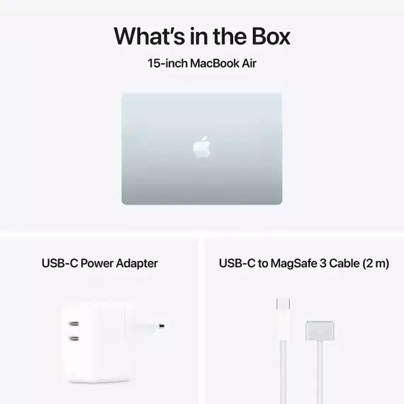 NB Apple MacBook Air 15.3" Z1LZ001L7 Sky Blue (M5 16Gb 512Gb) 70W charger, 4 image