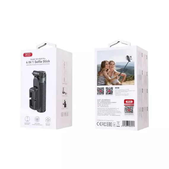 Tripod & Selfie Stick Portable XO SS29 (64cm), Black, 7 image